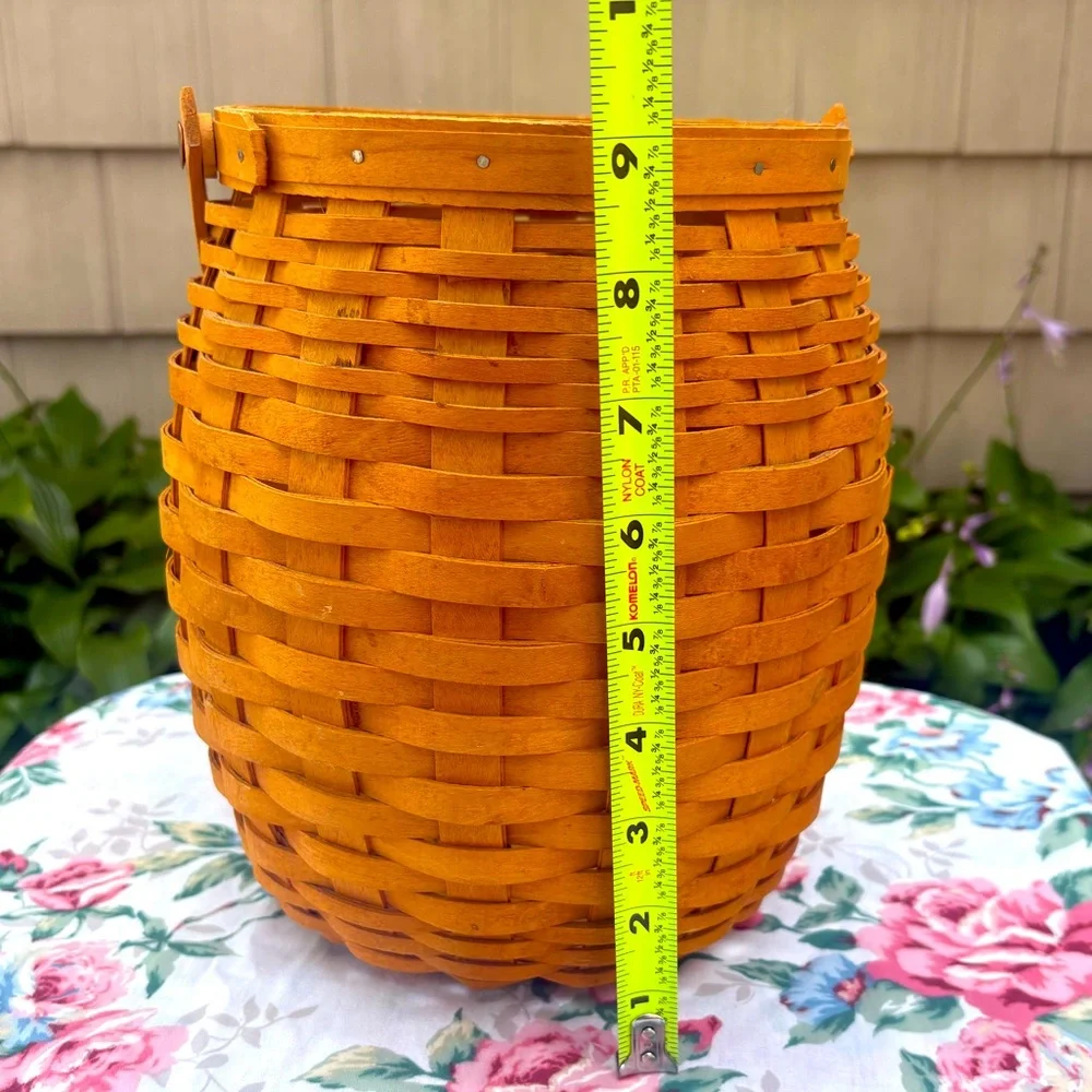 Longaberger 2000 Century Celebration Handwoven Pineapple Shaped Basket w/Handle